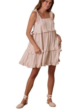 Rylee + Cru Ruffle Swing Dress NWT